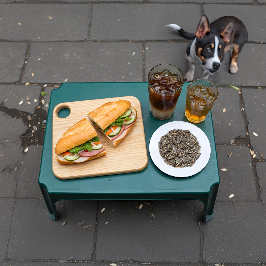 Square wooden tray - "Bánh chưng" from Peanut’s Woodworks