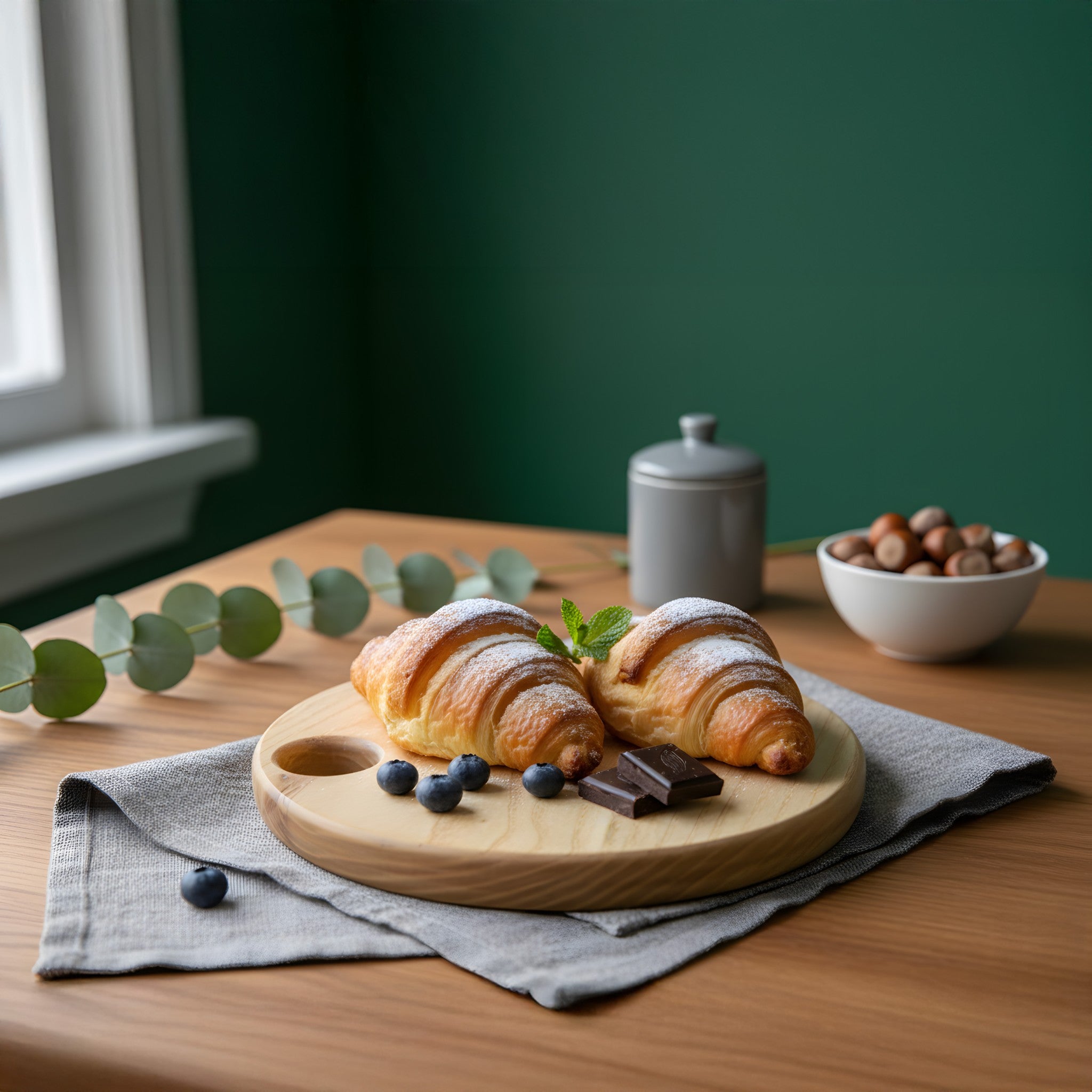 Khay gỗ tròn - "Bánh dày" từ Peanut’s Woodworks