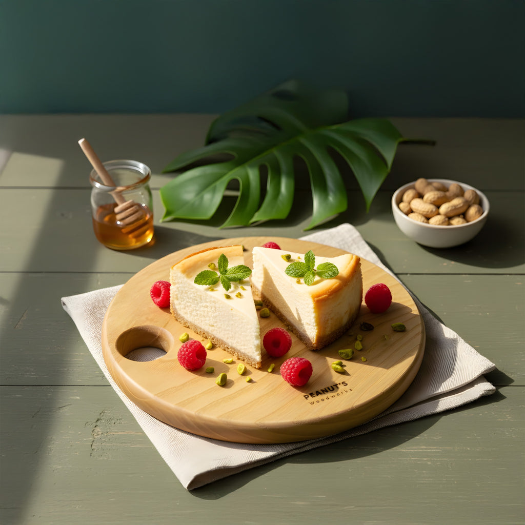 Khay gỗ tròn - "Bánh dày" từ Peanut’s Woodworks