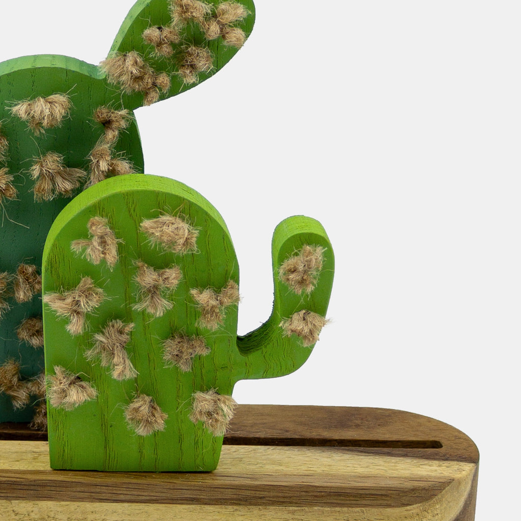 Wooden cactus-shaped night light - "Cactiny" from Peanut’s Woodworks