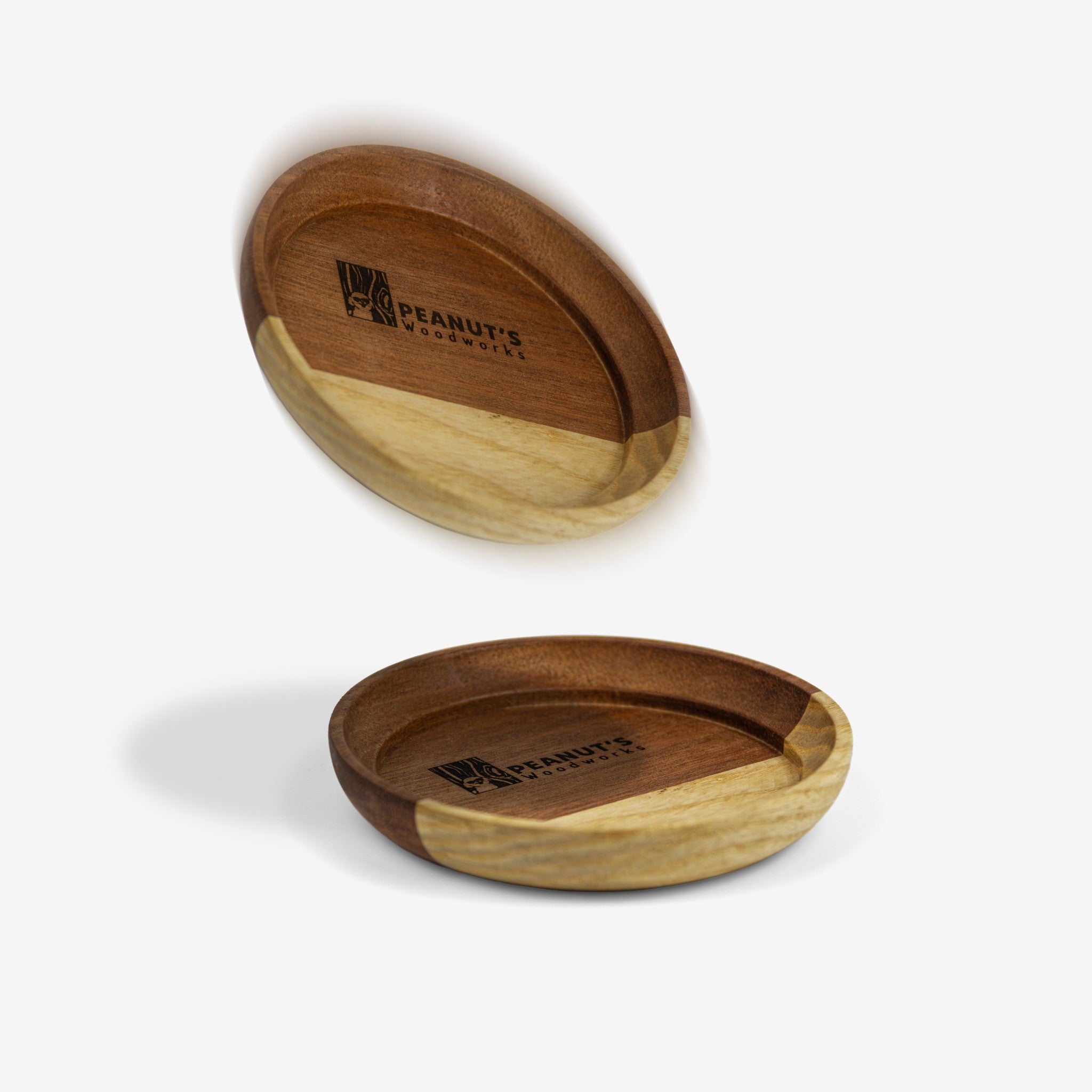 [Bộ 6 cái] Lót ly gỗ tròn - "Cái Mâm" từ Peanut’s Woodworks