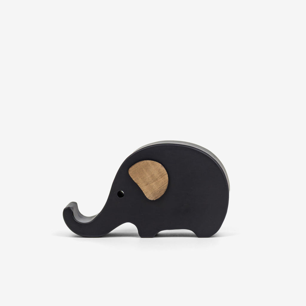 Wooden phone stand in the shape of an elephant - "Cellephant" from Peanut's Woodworks