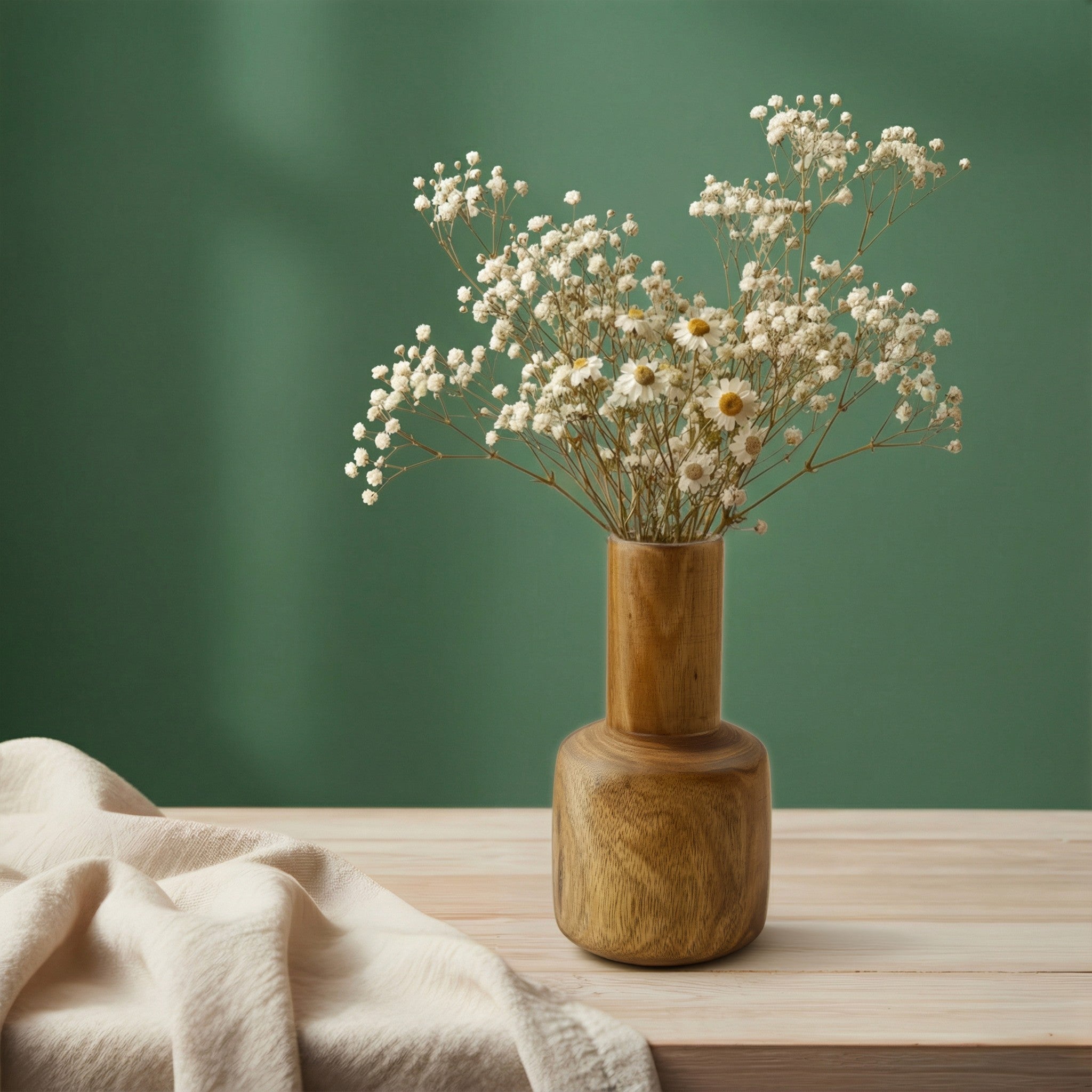 Lọ hoa gỗ mini để bàn - "Chày Cối" từ Peanut's Woodworks