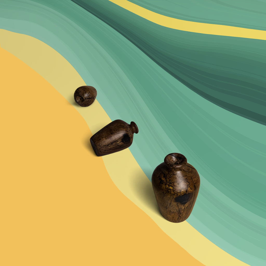 Lọ hoa gỗ mini để bàn - "Chummy" từ Peanut's Woodworks