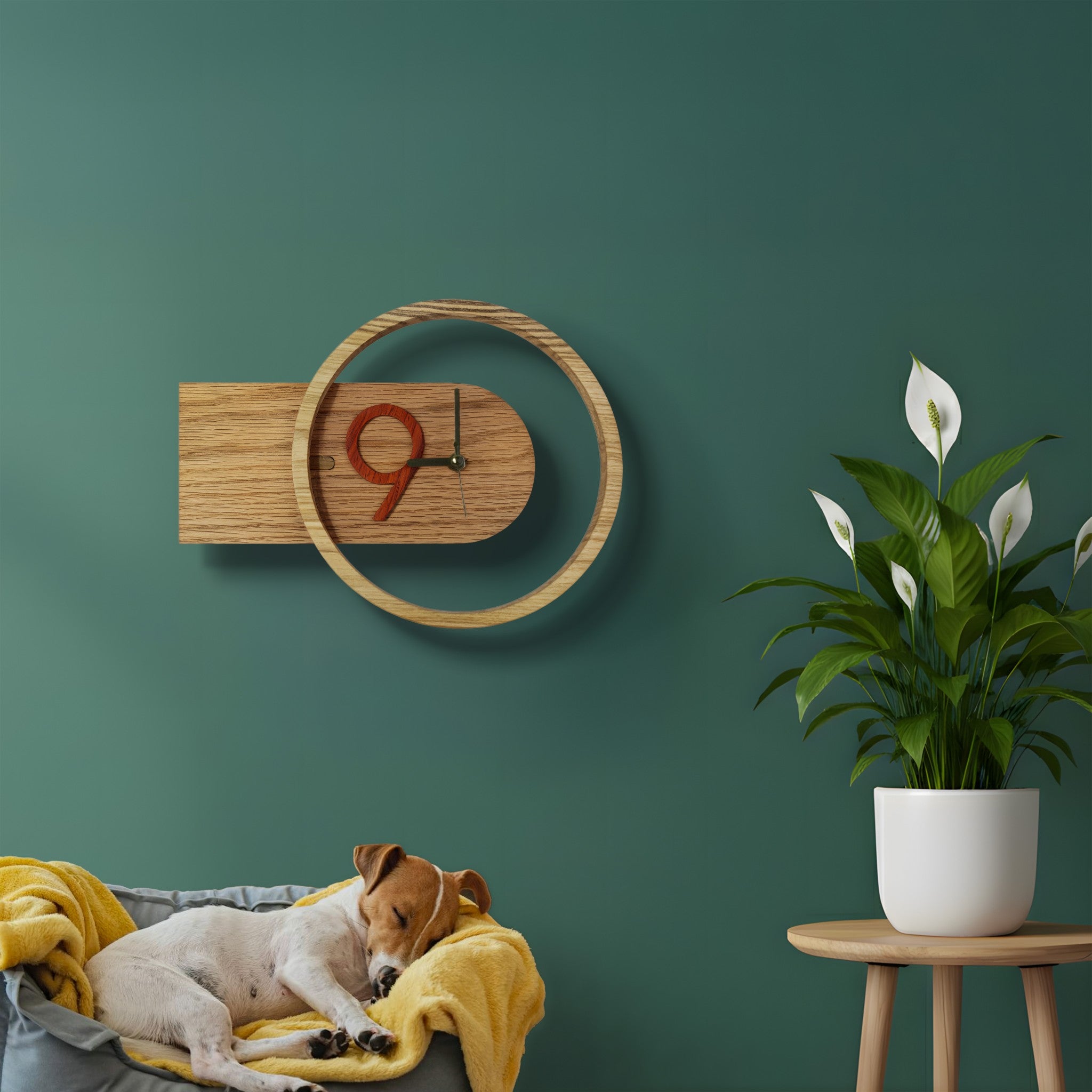 Đồng hồ gắn tường viền gỗ - "Circo" từ Peanut’s Woodworks