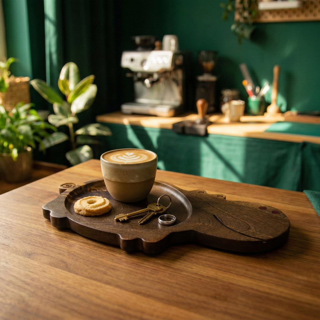 Khay gỗ - "Hà Mã Né" từ Peanut’s Woodworks