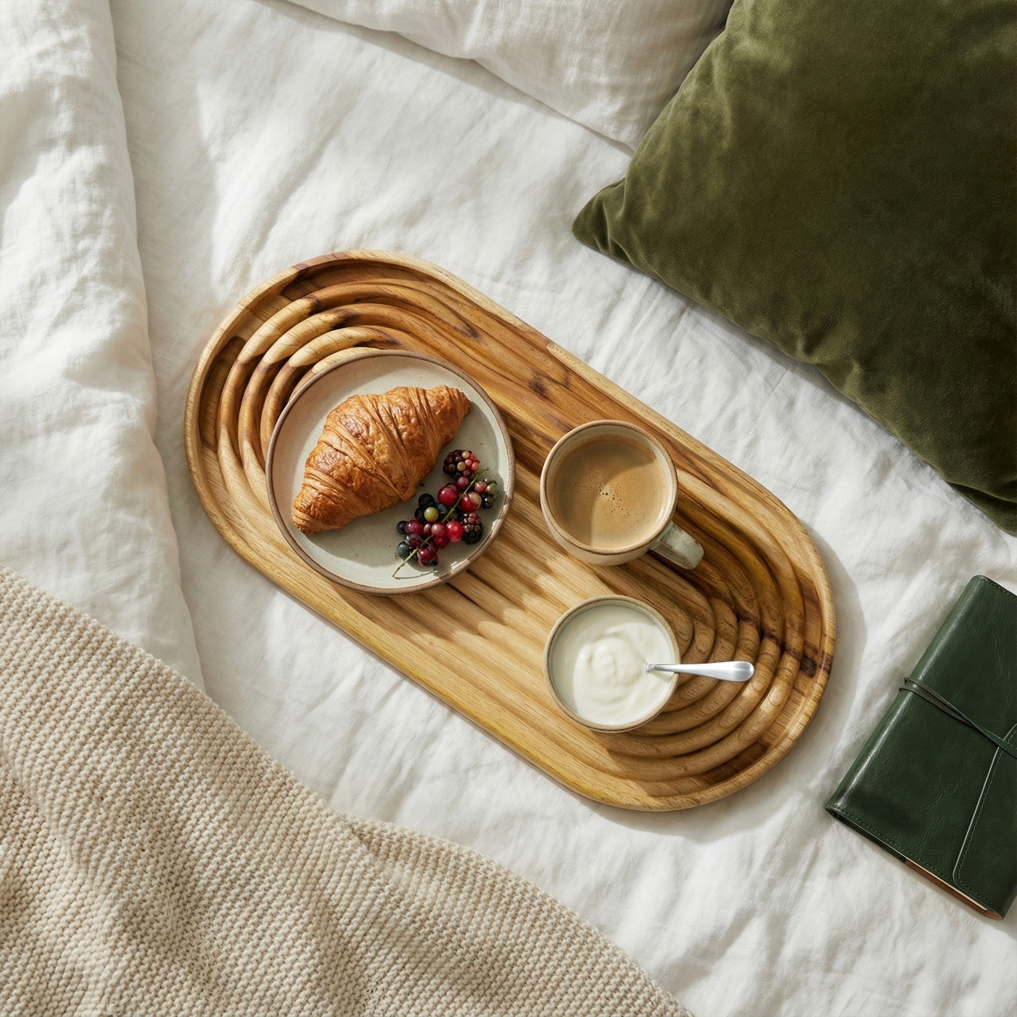 Khay gỗ xẻ rãnh - "Mayso" từ Peanut's Woodworks