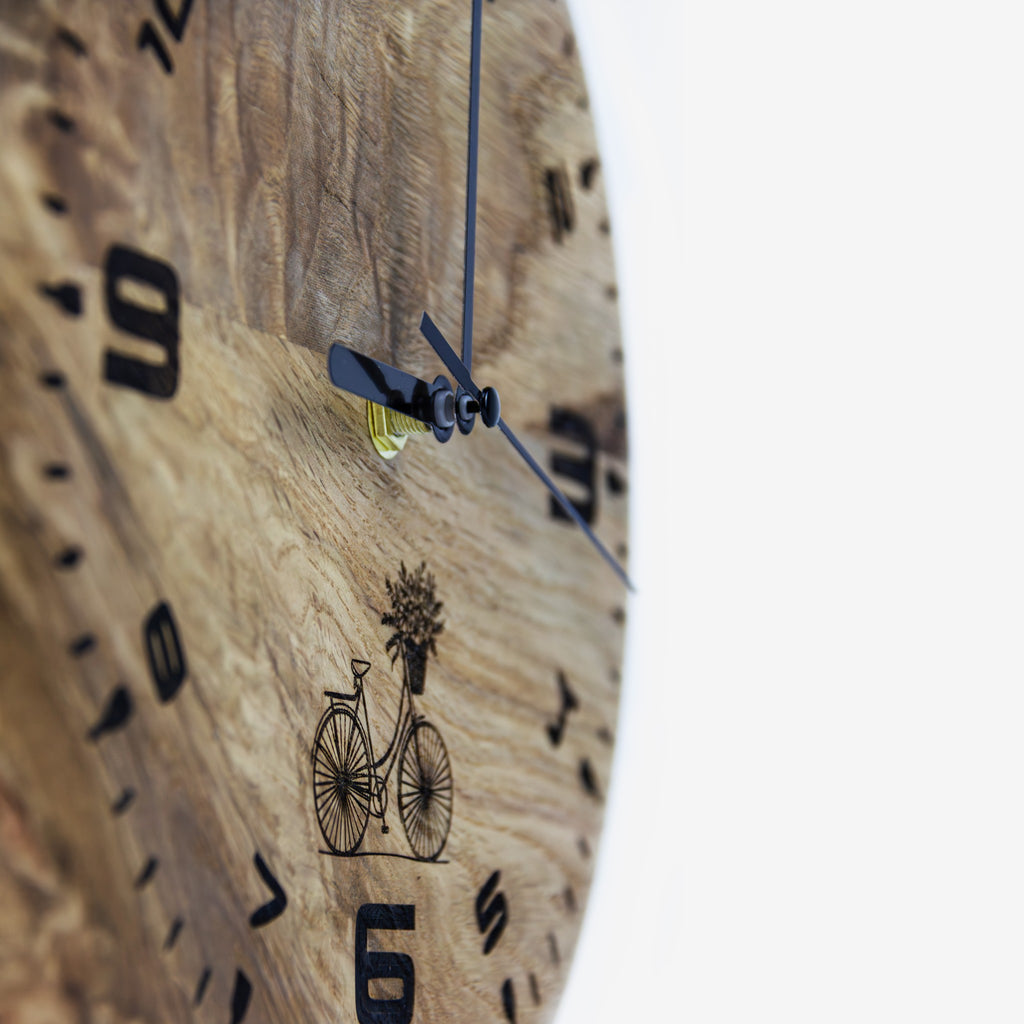 Wall clock - "Moon" from Peanut’s Woodworks