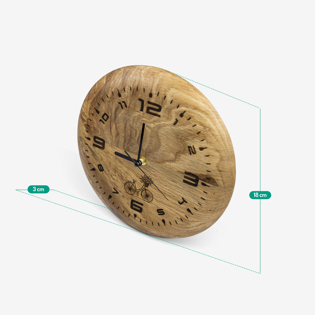 Wall clock - "Moon" from Peanut’s Woodworks