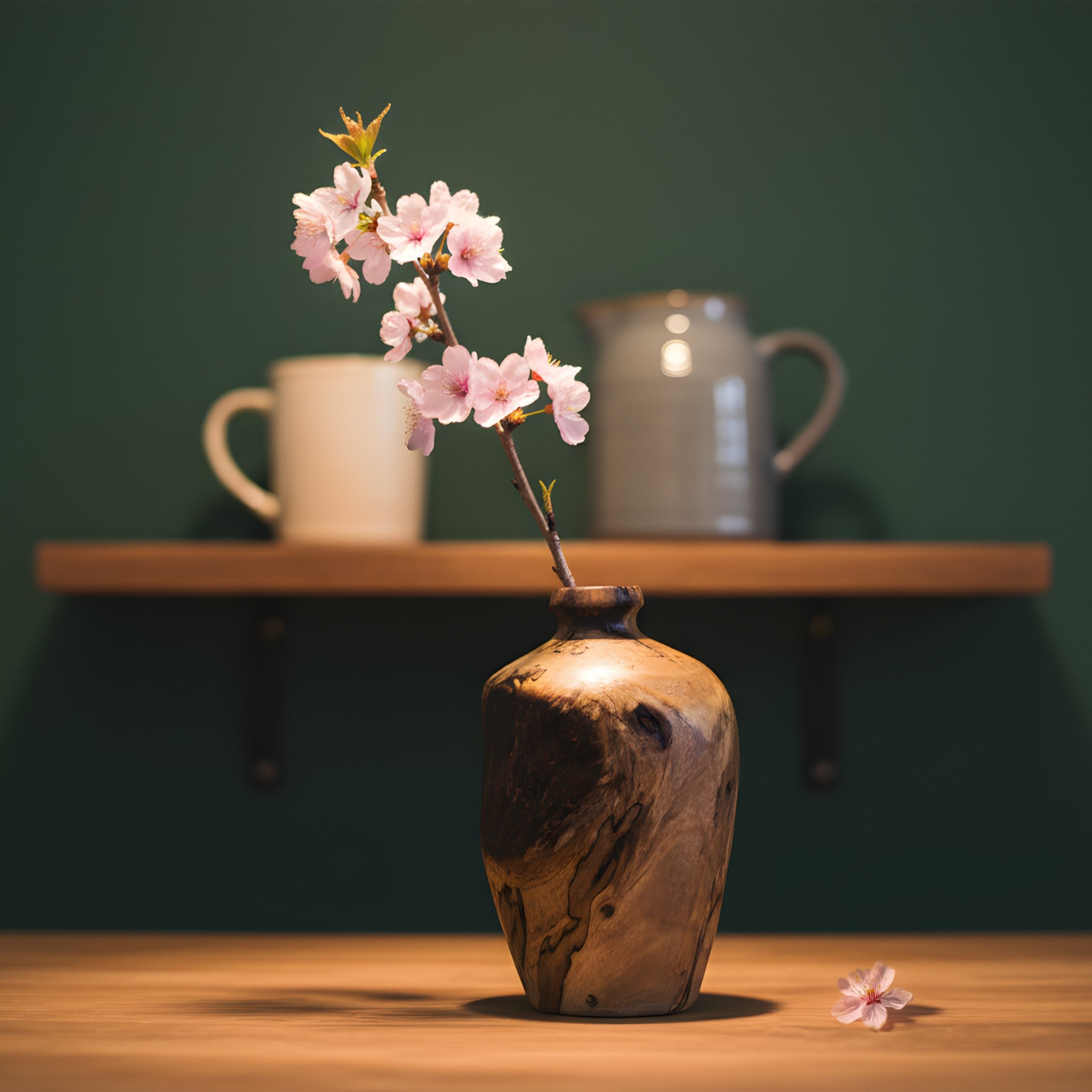 Lọ hoa gỗ mini để bàn - "Móp"  từ Peanut's Woodworks