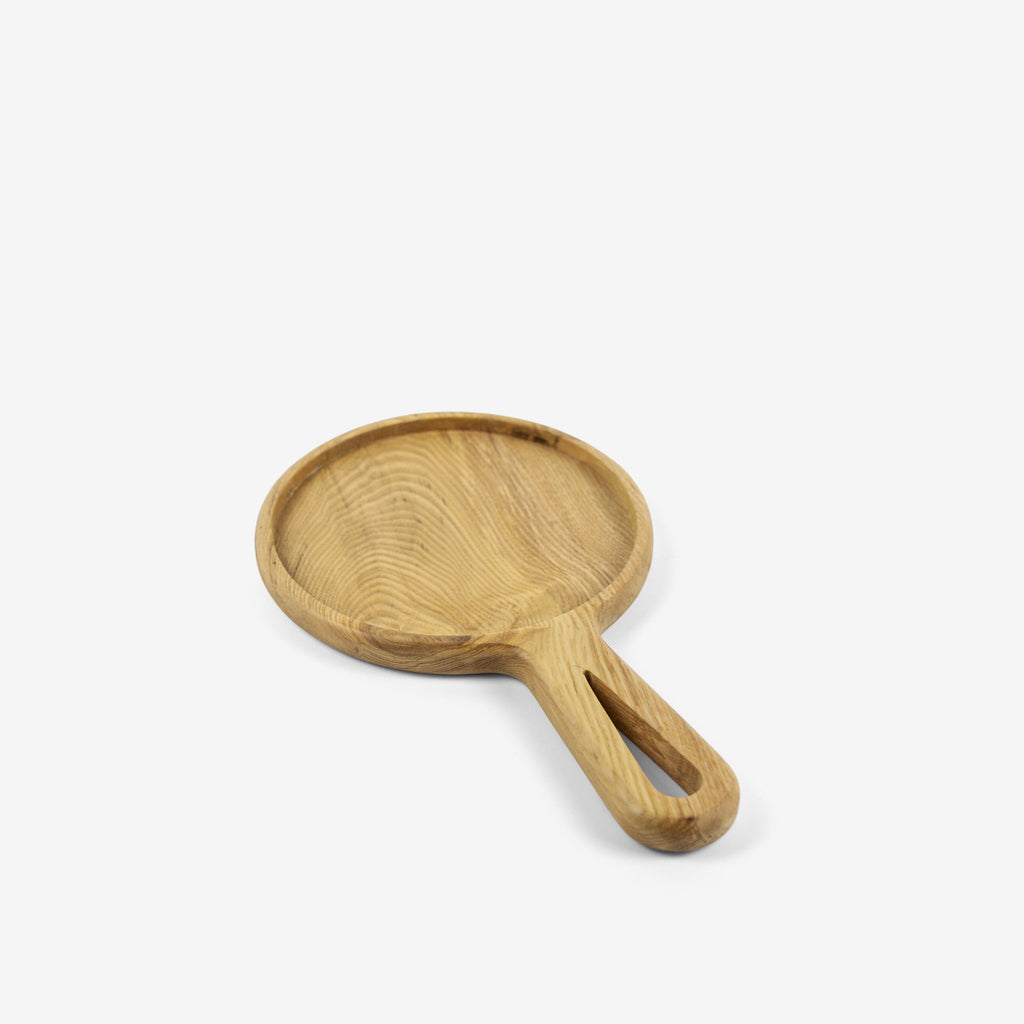 Round wooden tray with handle - "Panny" from Peanut’s Woodworks