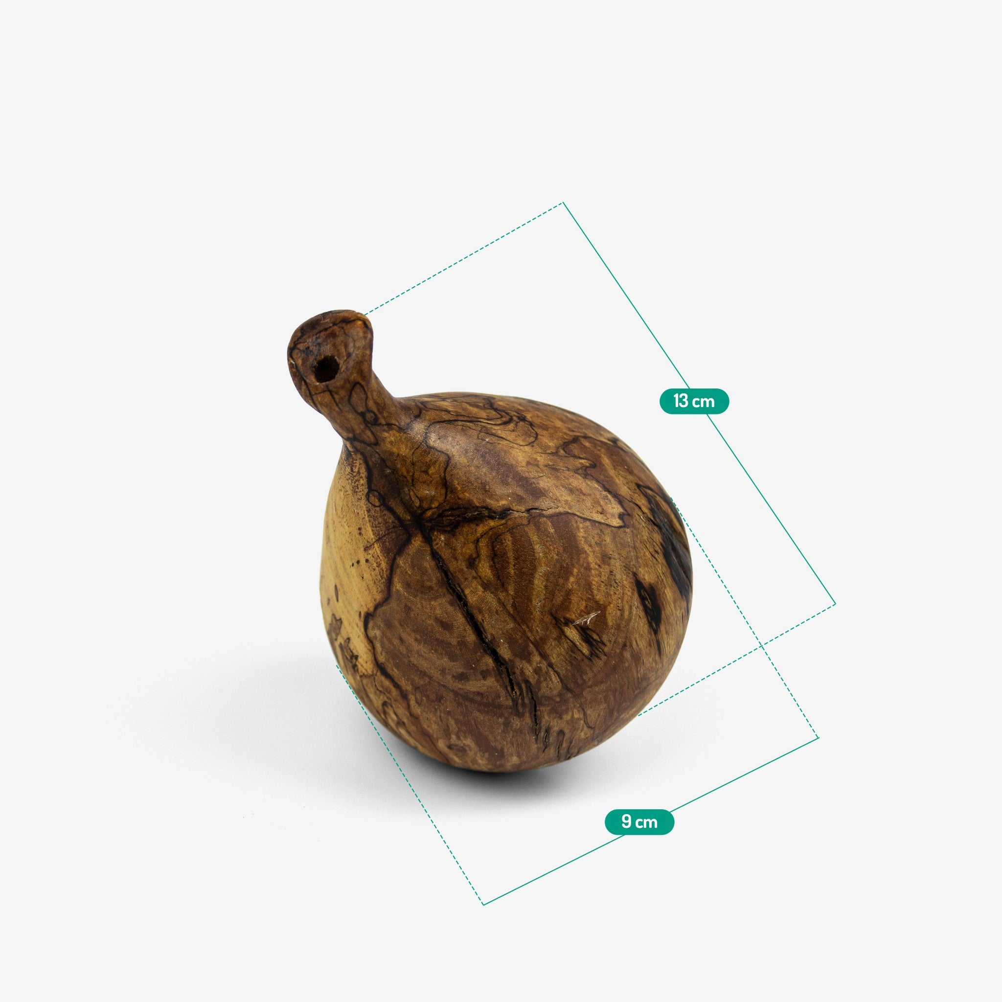 Lọ hoa gỗ mini để bàn - "Quả sung"  từ Peanut's Woodworks