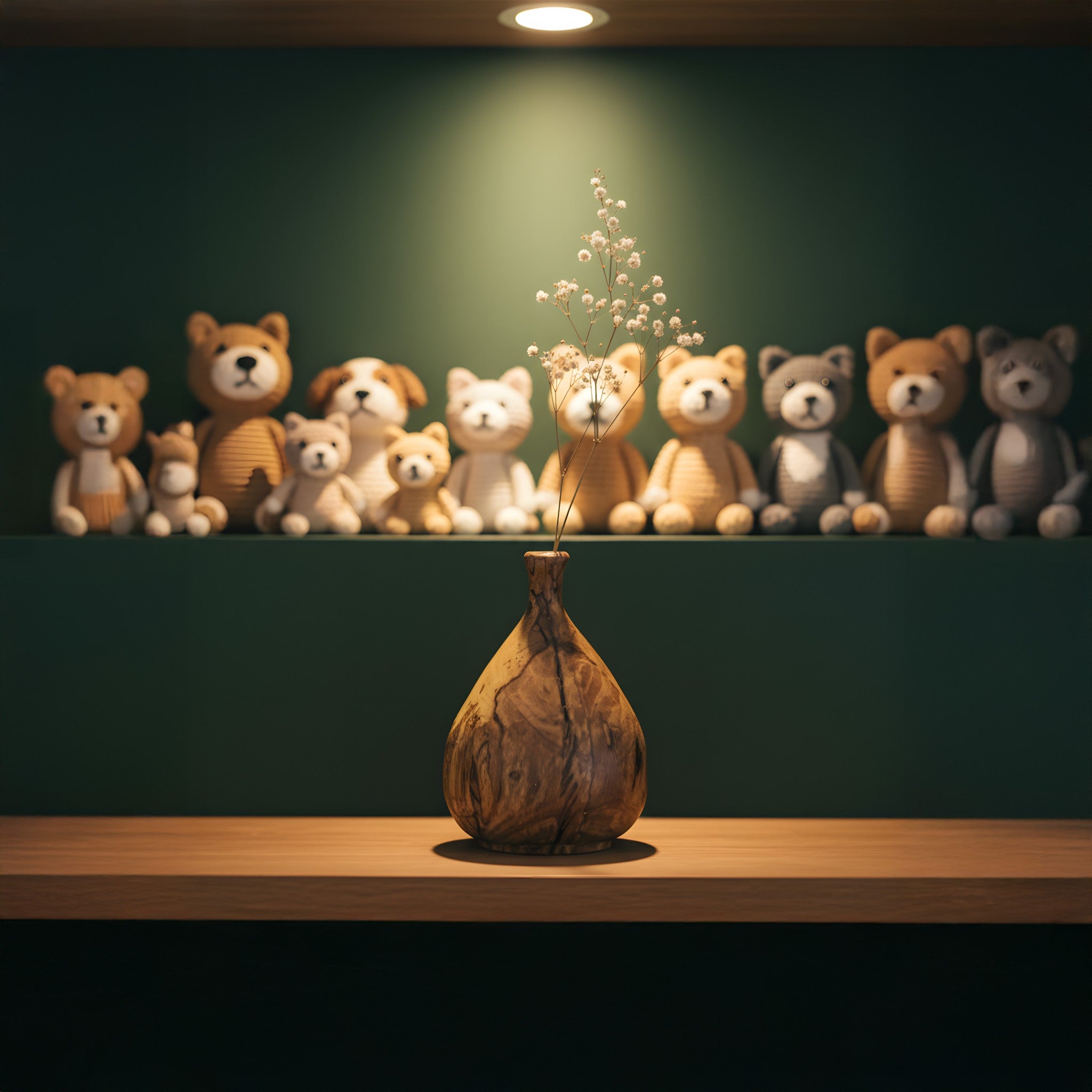 Lọ hoa gỗ mini để bàn - "Quả sung"  từ Peanut's Woodworks