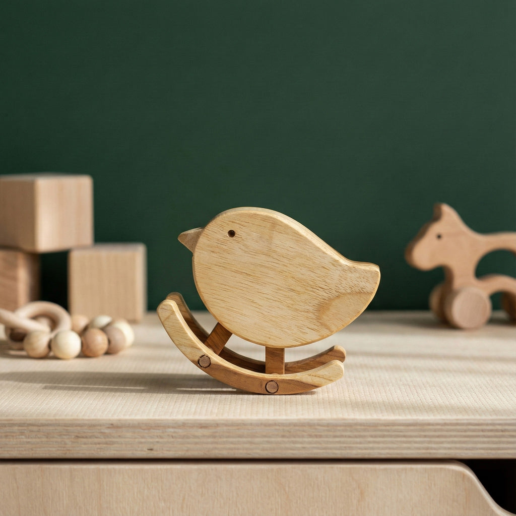 Đồ chơi Chim Bập Bênh - "Rock-a-Bird" từ Peanut’s Woodworks