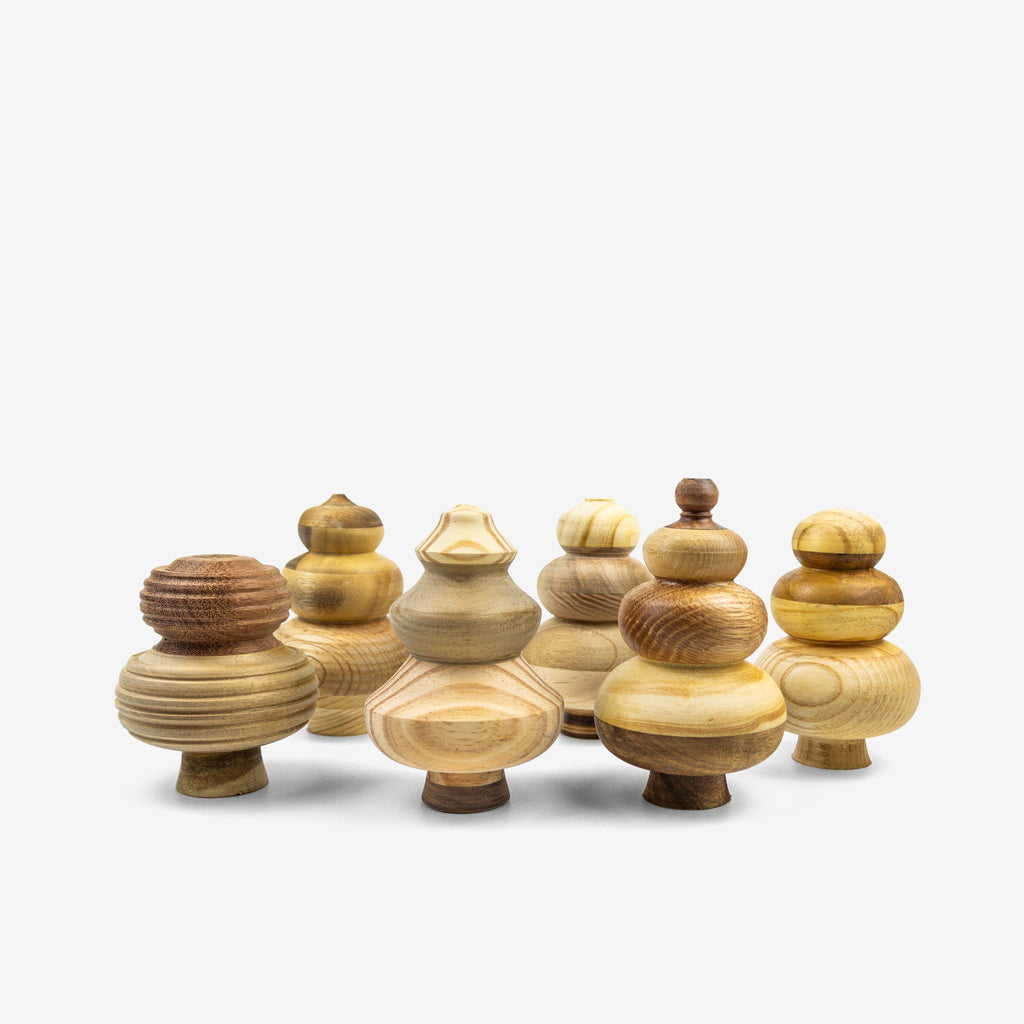 Bộ cây gỗ trang trí Giáng Sinh - "Rừng thông Bồ Bồ" từ Peanut's Woodworks