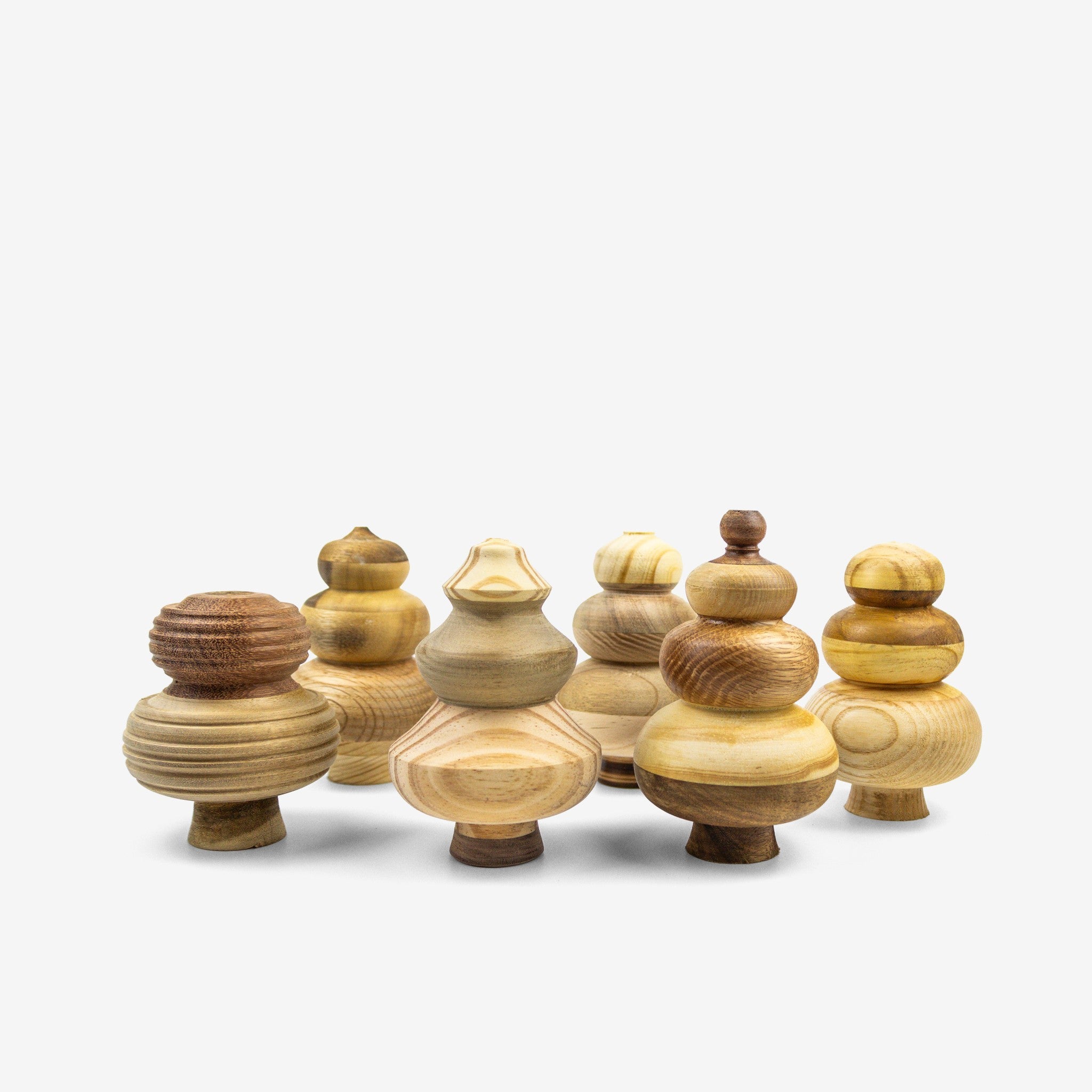 Bộ cây gỗ trang trí Giáng Sinh - "Rừng thông Bồ Bồ" từ Peanut's Woodworks