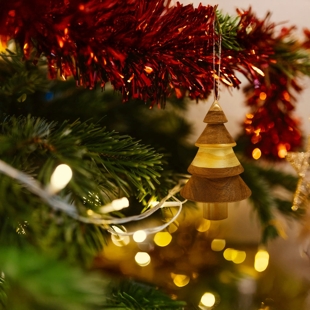 Bộ cây gỗ trang trí Giáng Sinh - "Rừng thông Bồ Bồ" từ Peanut's Woodworks