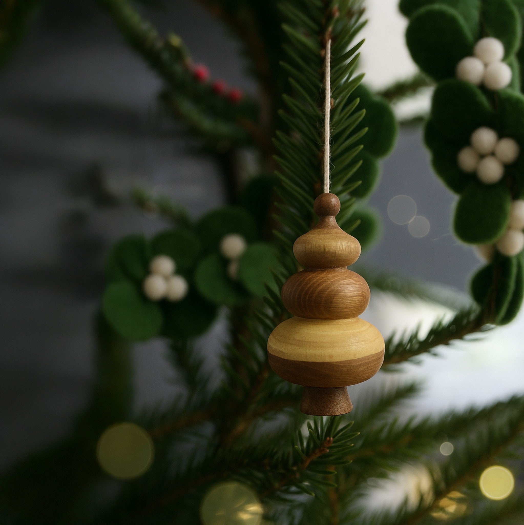 Bộ cây gỗ trang trí Giáng Sinh - "Rừng thông Bồ Bồ" từ Peanut's Woodworks