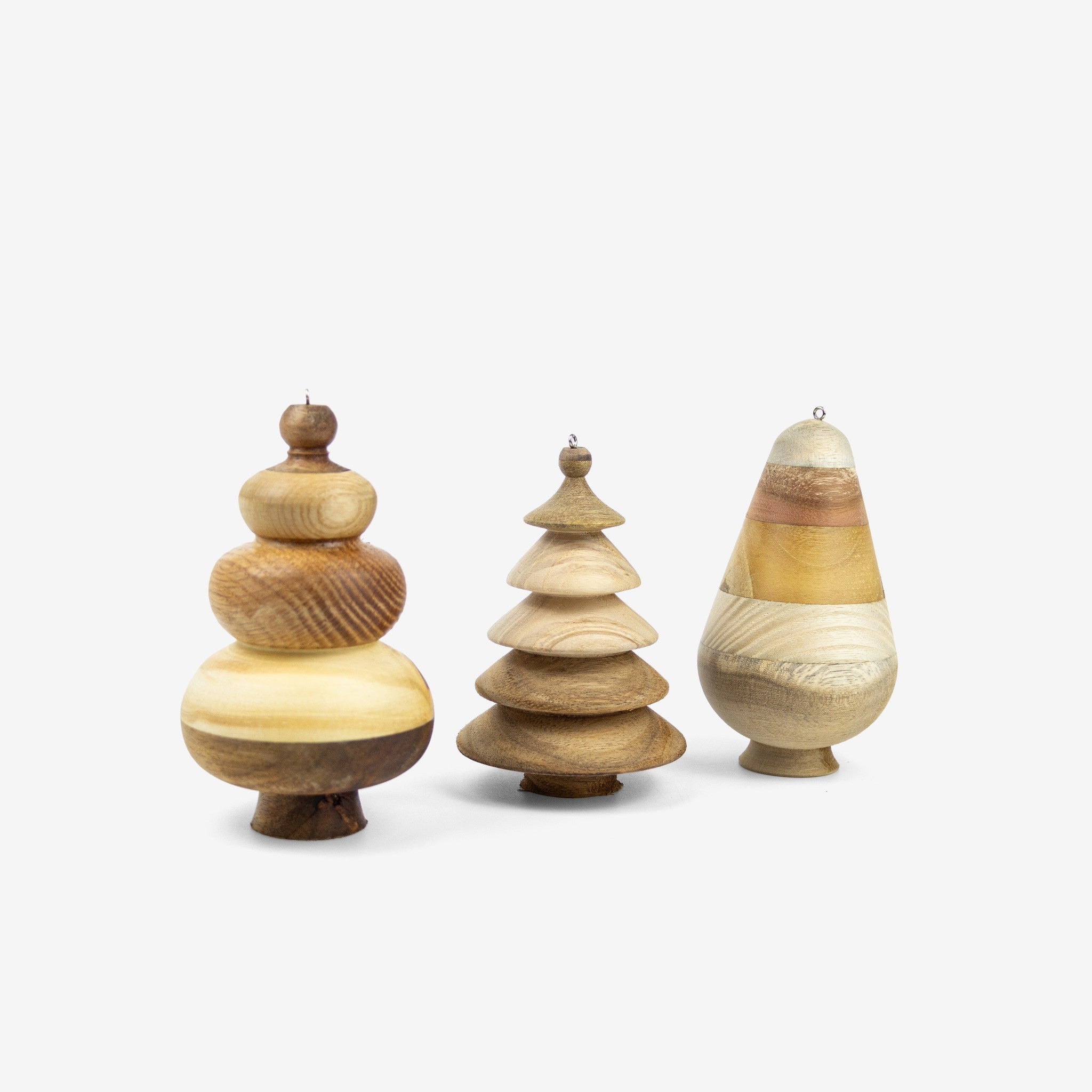 Bộ cây gỗ trang trí Giáng Sinh - "Rừng thông Bồ Bồ" từ Peanut's Woodworks