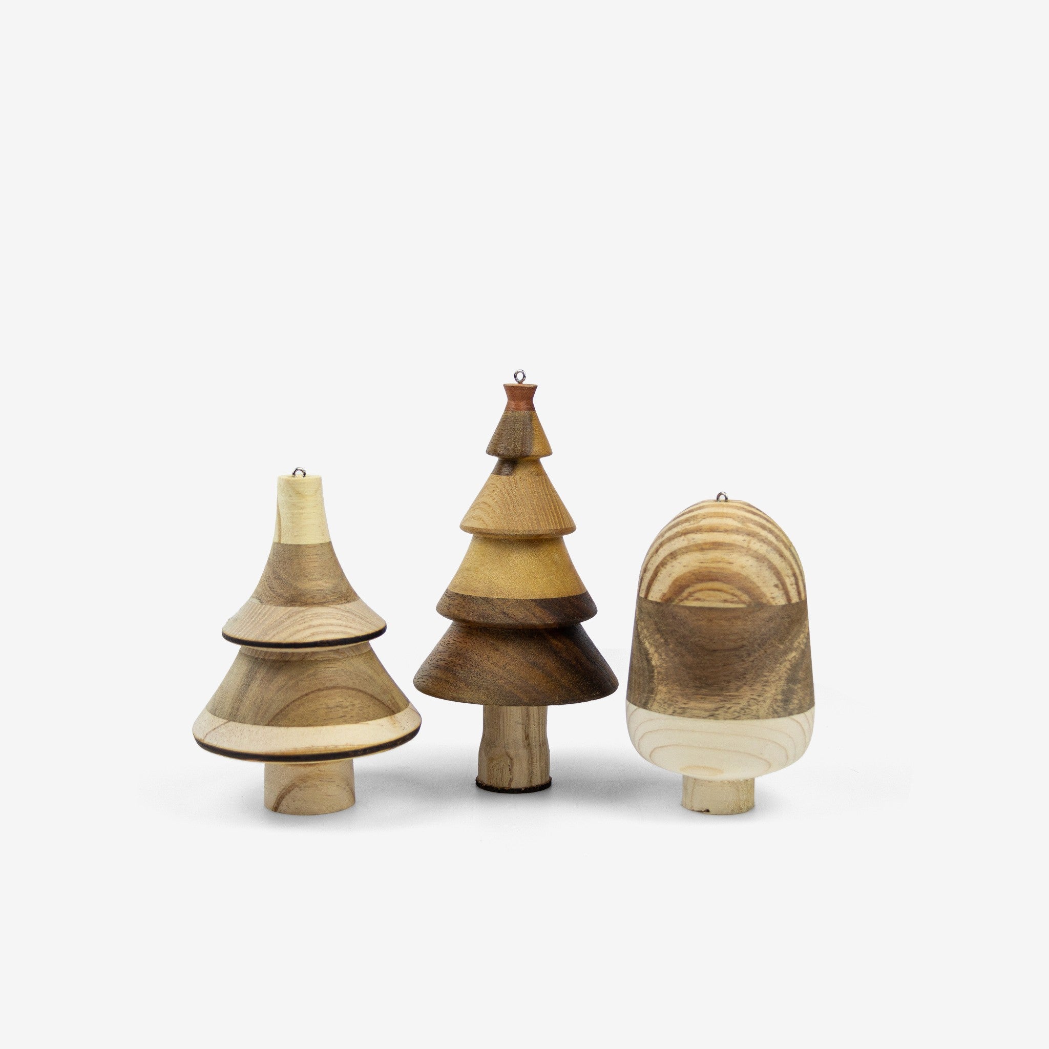 Bộ cây gỗ trang trí Giáng Sinh - "Rừng thông Bồ Bồ" từ Peanut's Woodworks