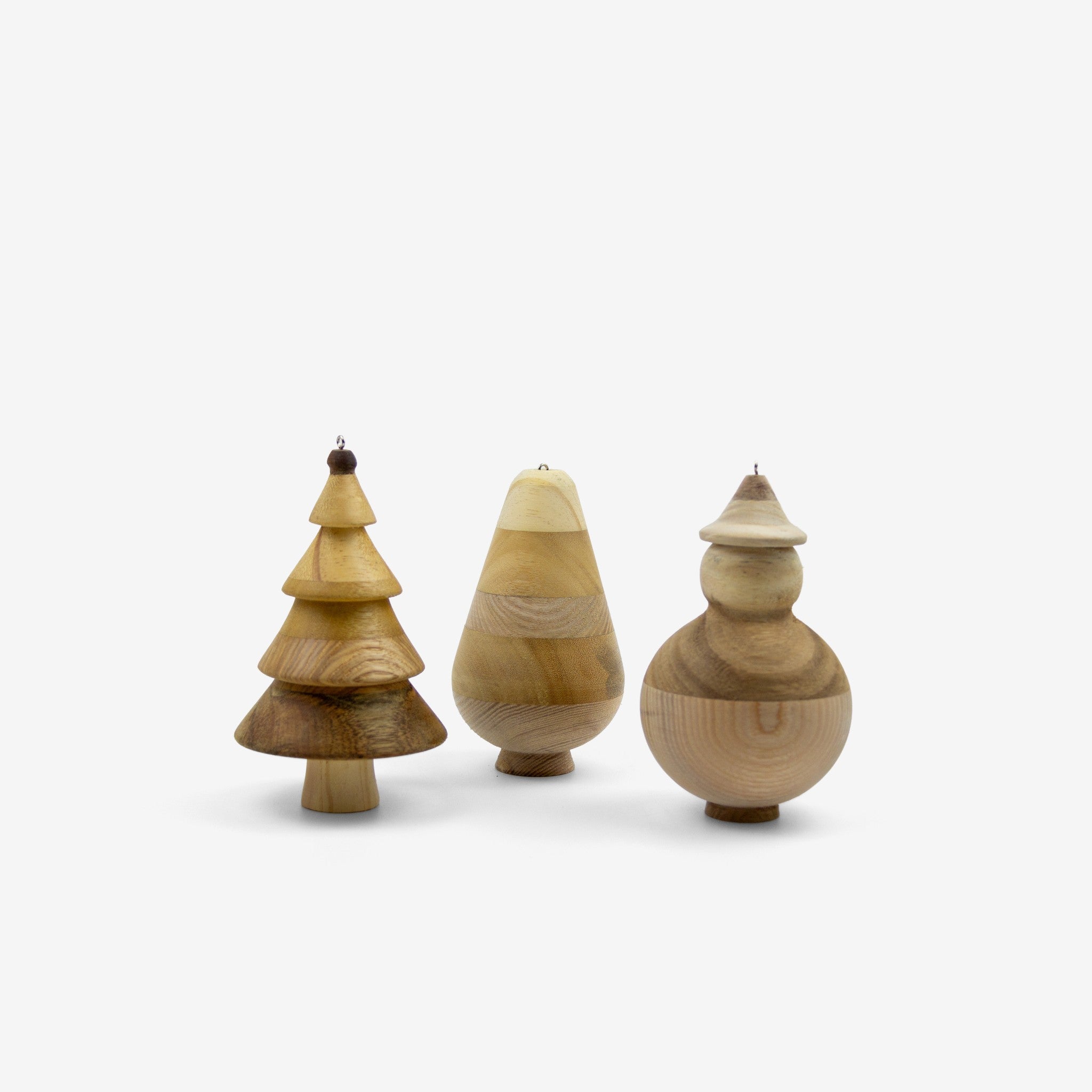 Bộ cây gỗ trang trí Giáng Sinh - "Rừng thông Bồ Bồ" từ Peanut's Woodworks