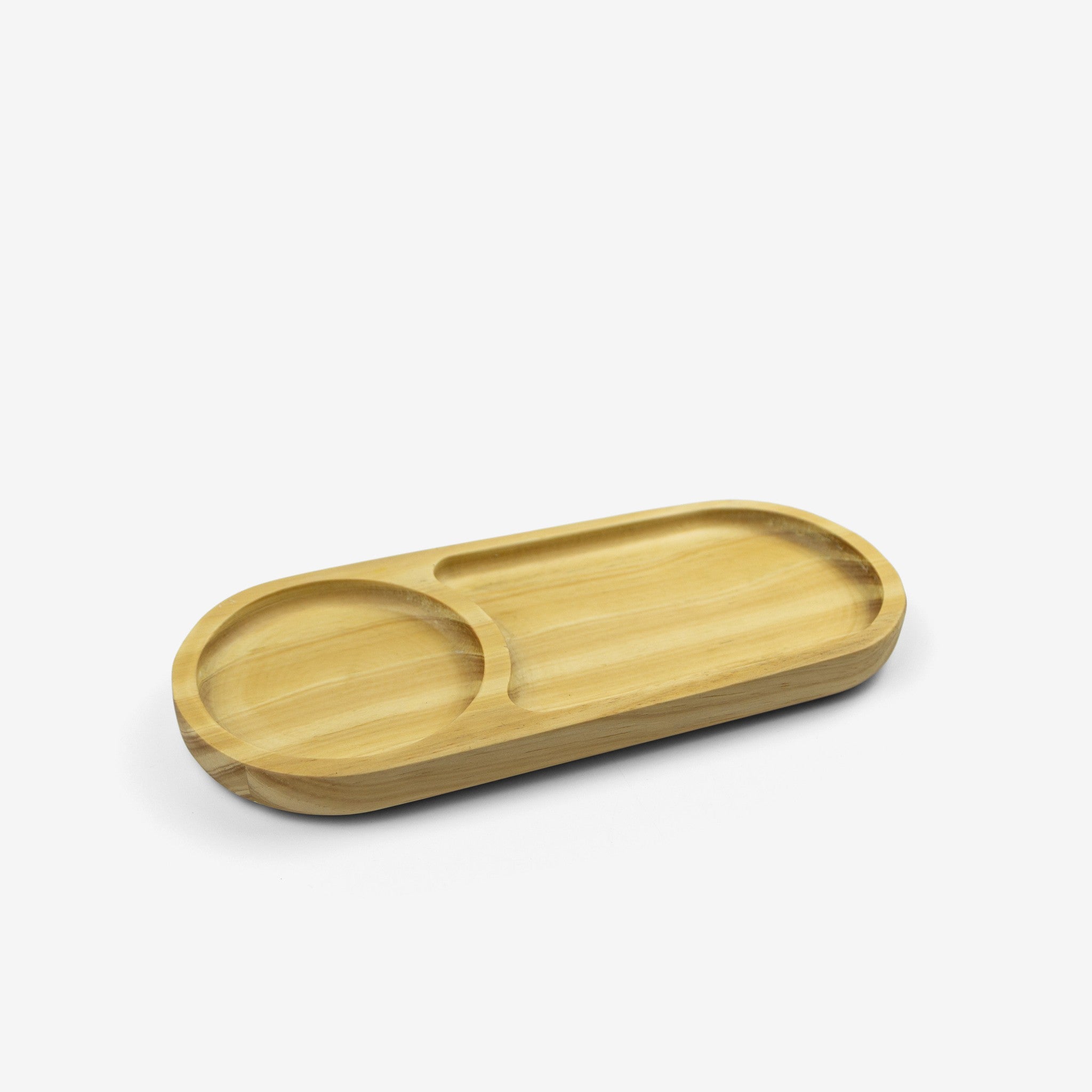 Khay gỗ để bánh, nước, snack - "Snackmate" từ Peanut’s Woodworks