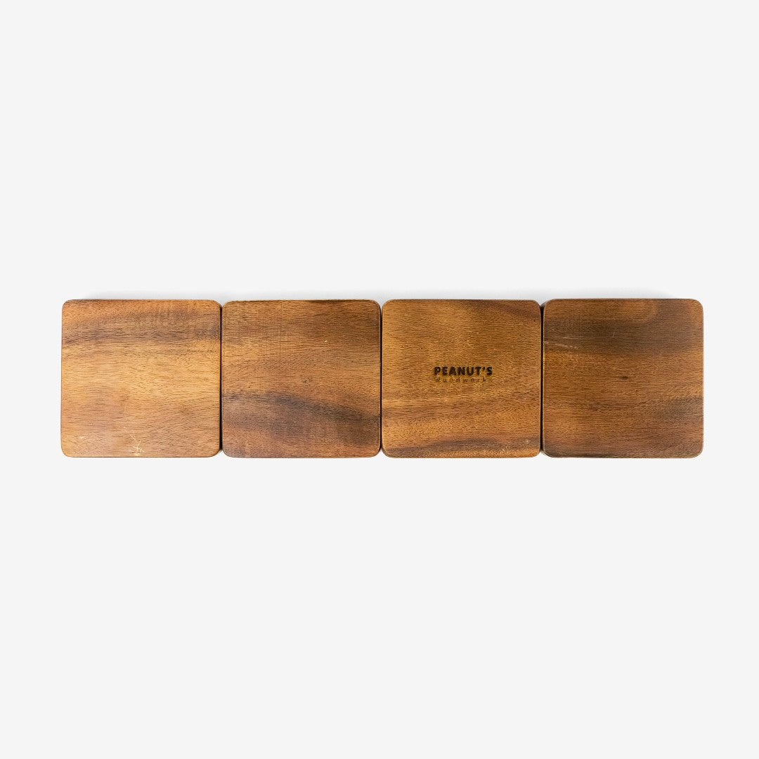Bộ khay gỗ xếp đồ bàn làm việc – “Squarelings” từ Peanut's Woodworks