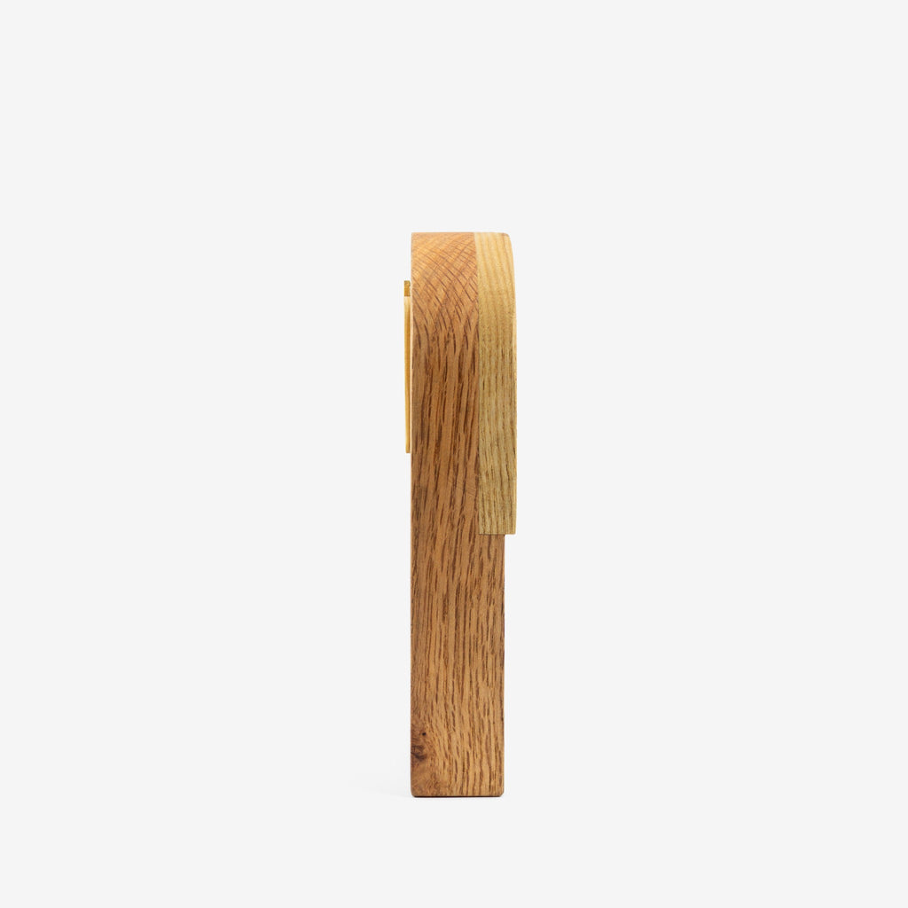 Standing wooden desk clock - "Tallnut" from Peanut’s Woodworks