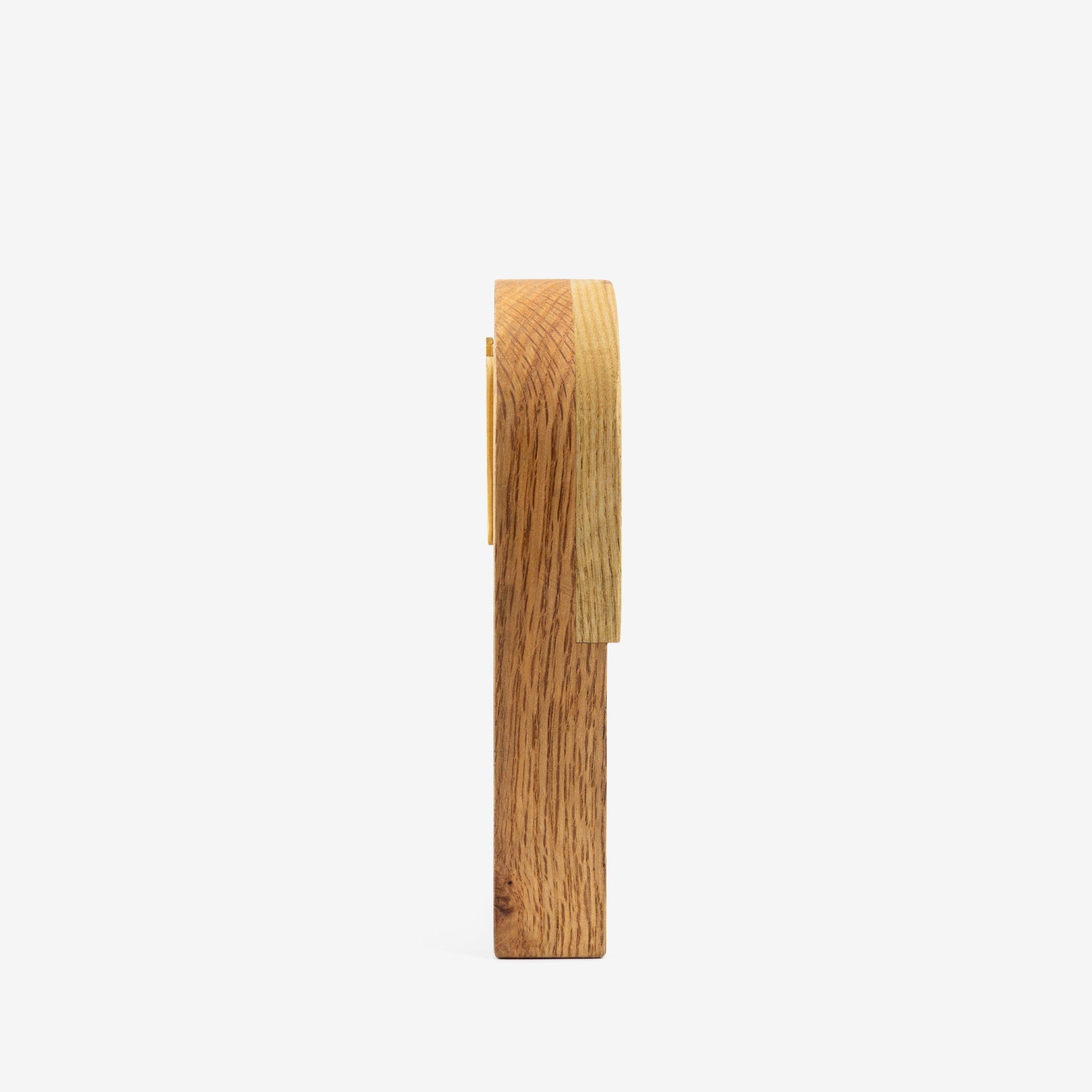 Standing wooden desk clock - "Tallnut" from Peanut’s Woodworks