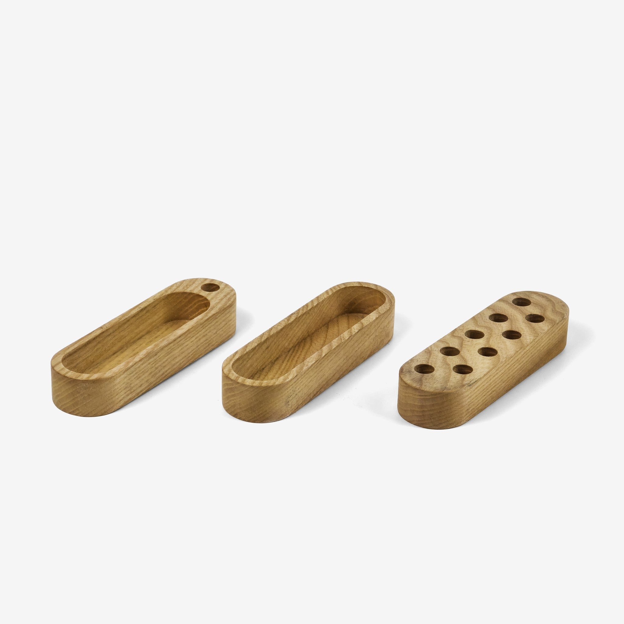 Bộ khay gỗ xếp đồ bàn làm việc - "Treepod" từ Peanut's Woodworks