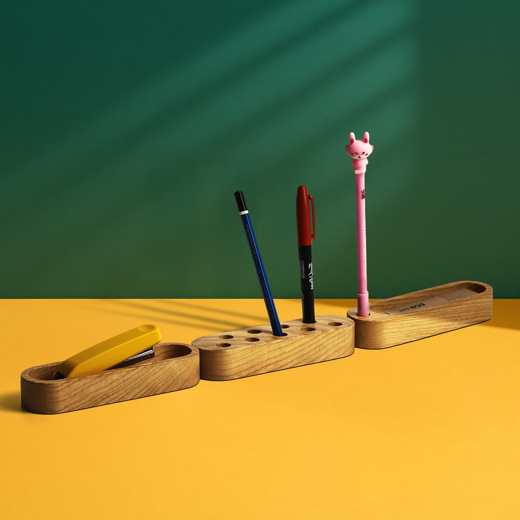 Wooden desk organizer set - "Treepod" from Peanut's Woodworks