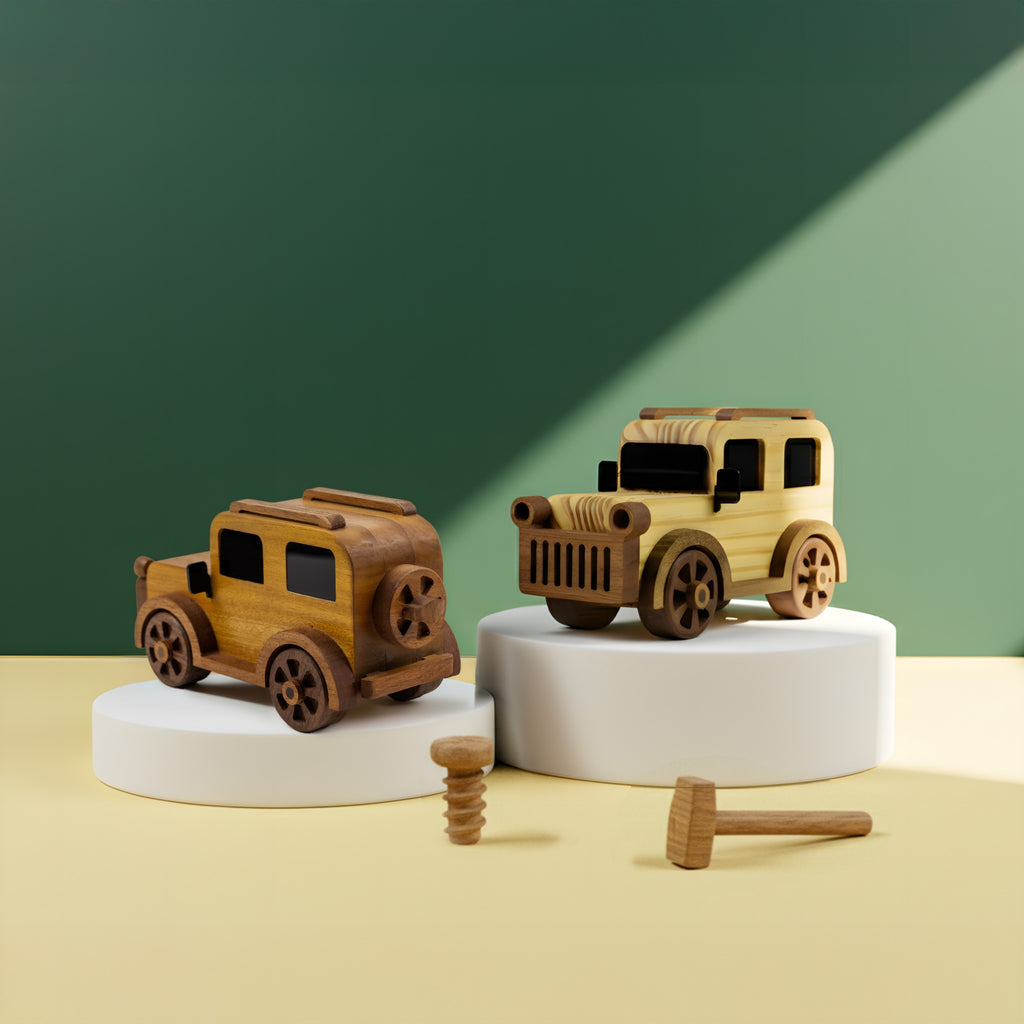 Xe gỗ mô hình cổ điển - "Woody Rider" từ Peanut’s Woodworks