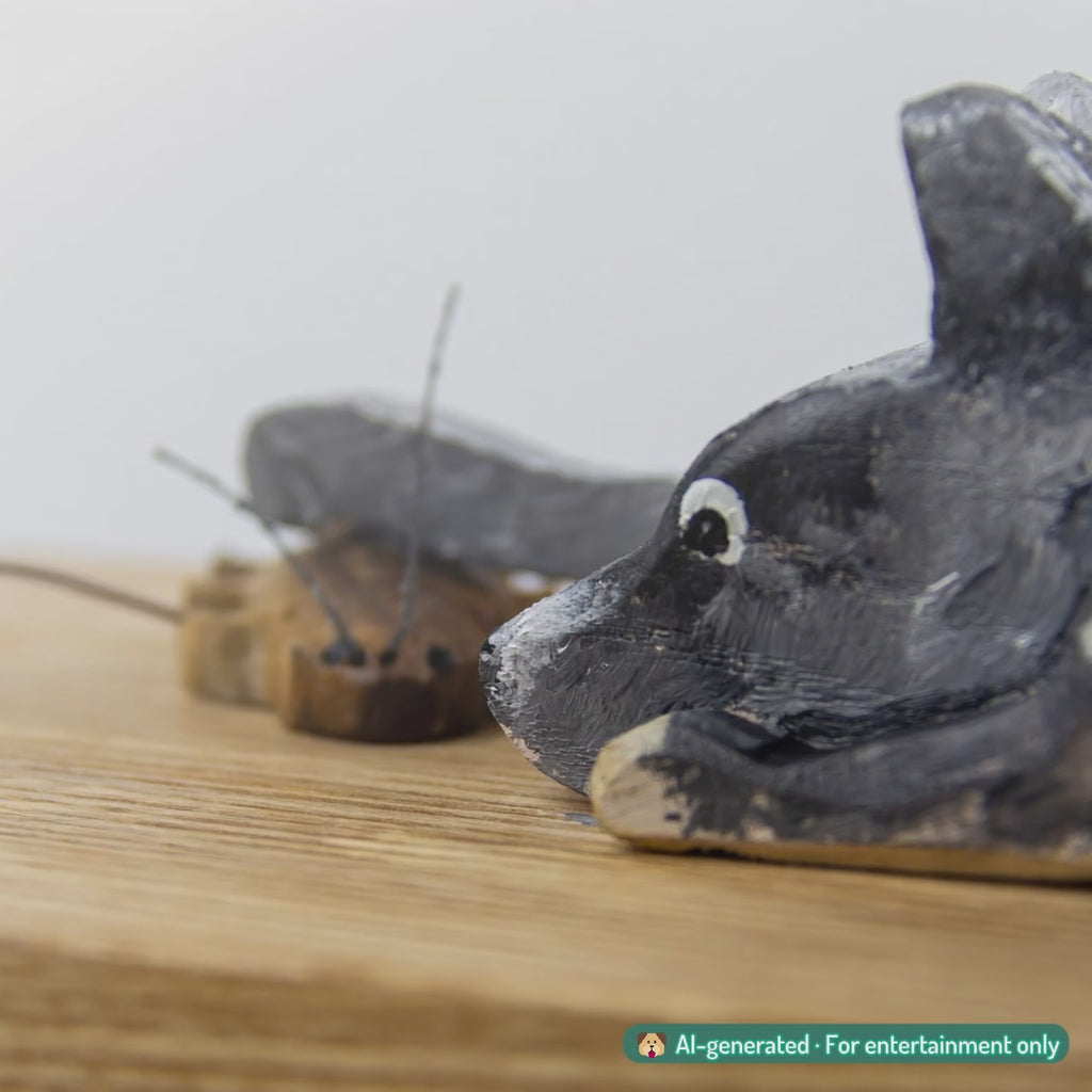 Đồ chơi gỗ cơ học - "Roach & Roll" từ Peanut’s Woodworks