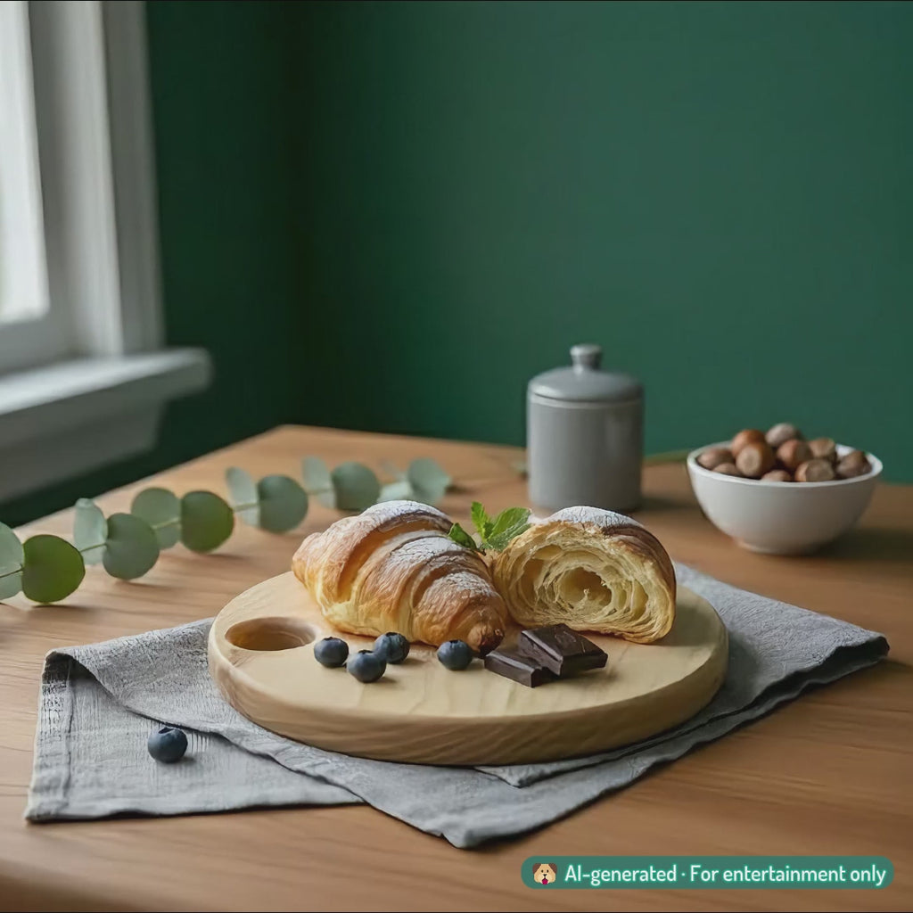 Khay gỗ tròn - "Bánh dày" từ Peanut’s Woodworks