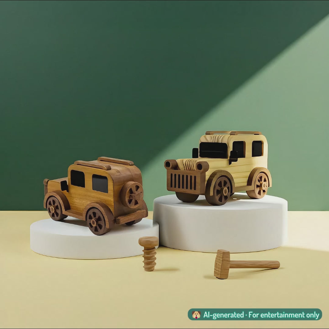 Xe gỗ mô hình cổ điển - "Woody Rider" từ Peanut’s Woodworks