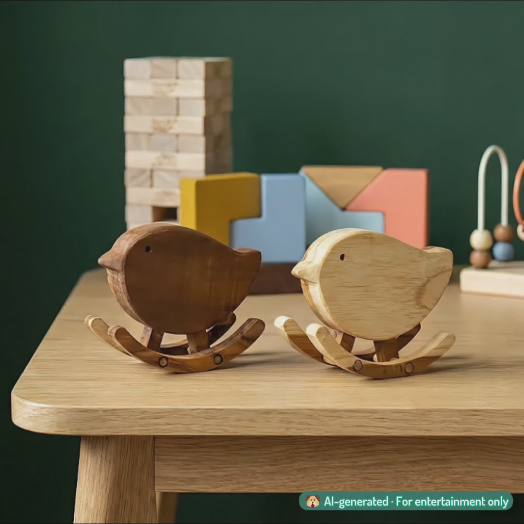 Đồ chơi Chim Bập Bênh - "Rock-a-Bird" từ Peanut’s Woodworks