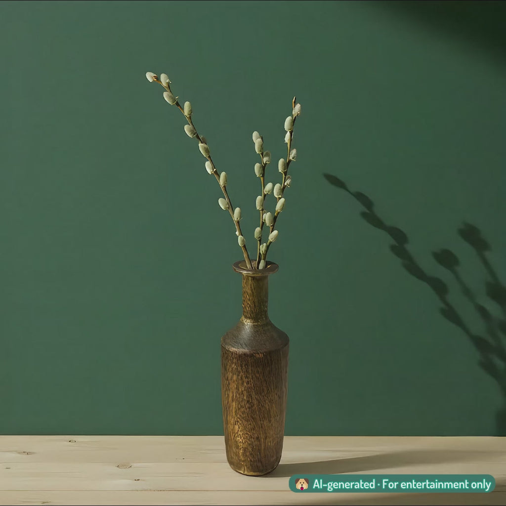 Mini wooden vase for the table - "Tiny Bình" from Peanut's Woodworks