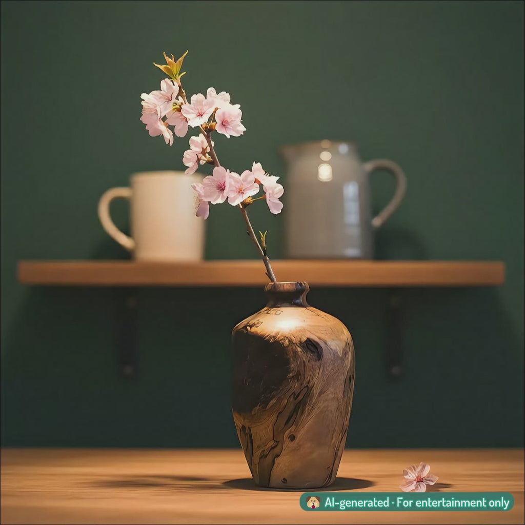 Mini wooden table vase - "Móp" from Peanut's Woodworks