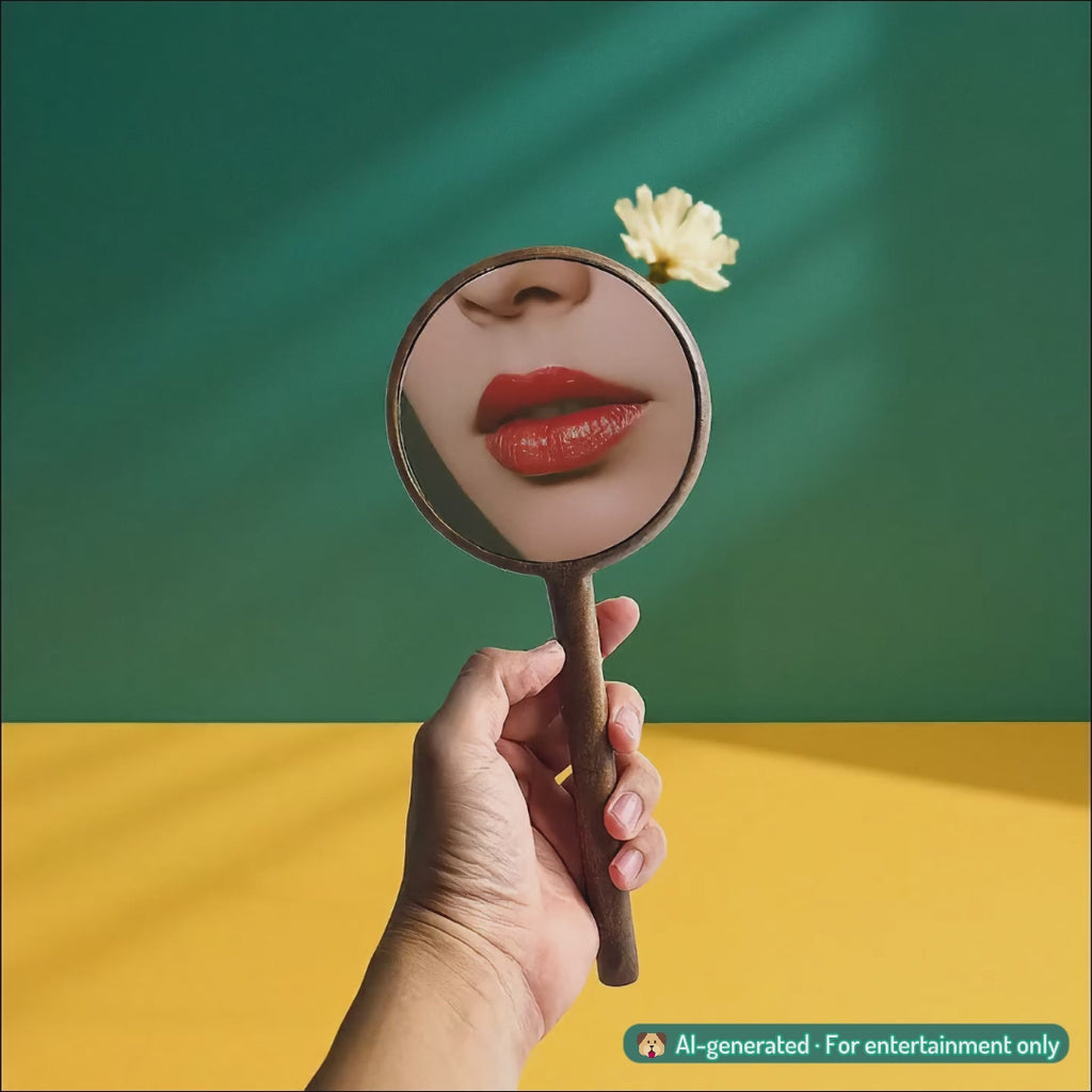 Gương cầm tay gỗ - "Kính lúp" từ Peanut’s Woodworks