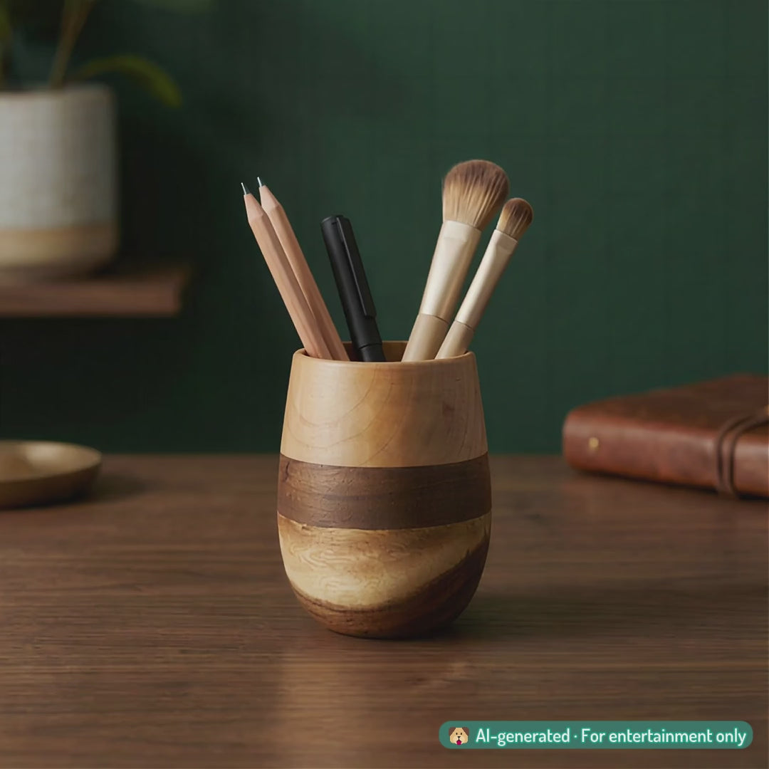 Cốc đựng bút - "Deskdrop" từ Peanut's Woodworks